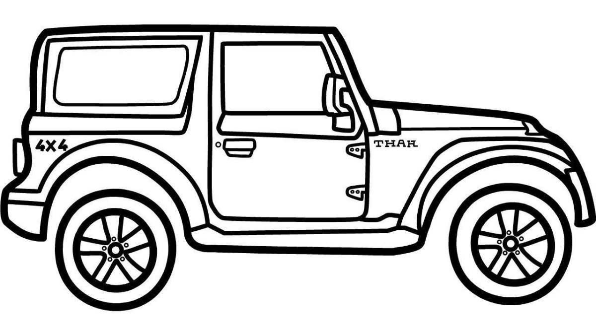 Раскраска Jeep