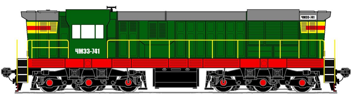 Локомотив тепловоз чмэ3