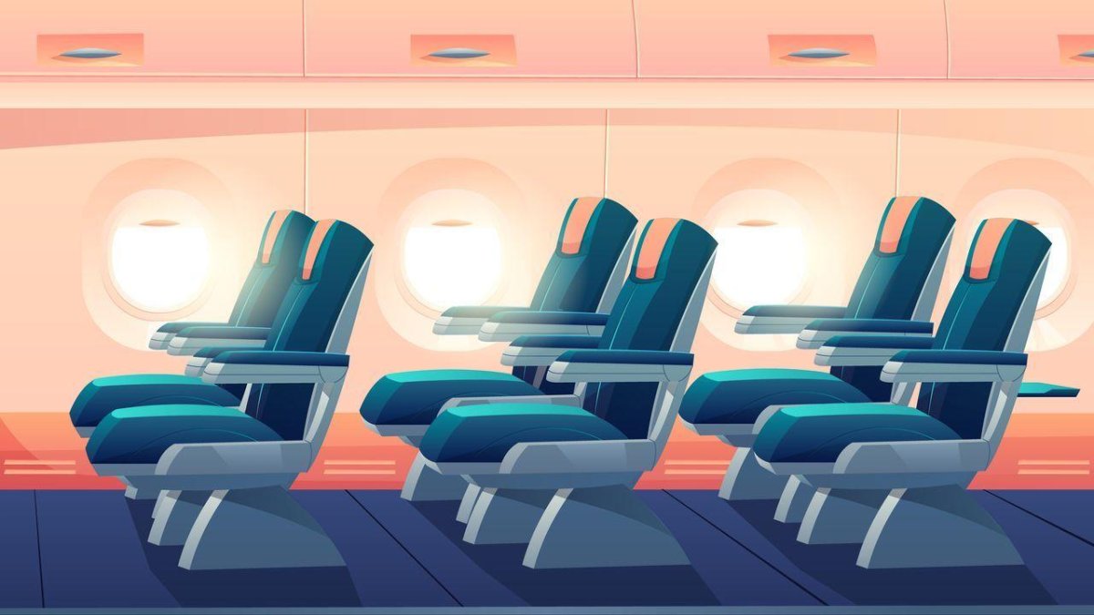 Салон самолета мультяшный