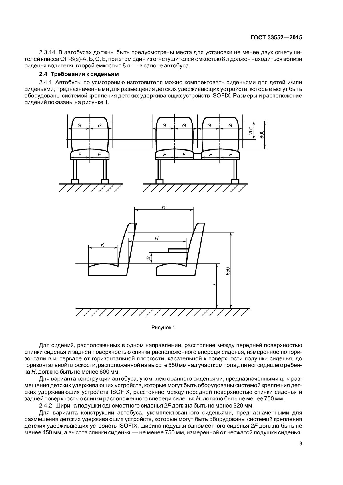 Расстояние между креслами в автобусе