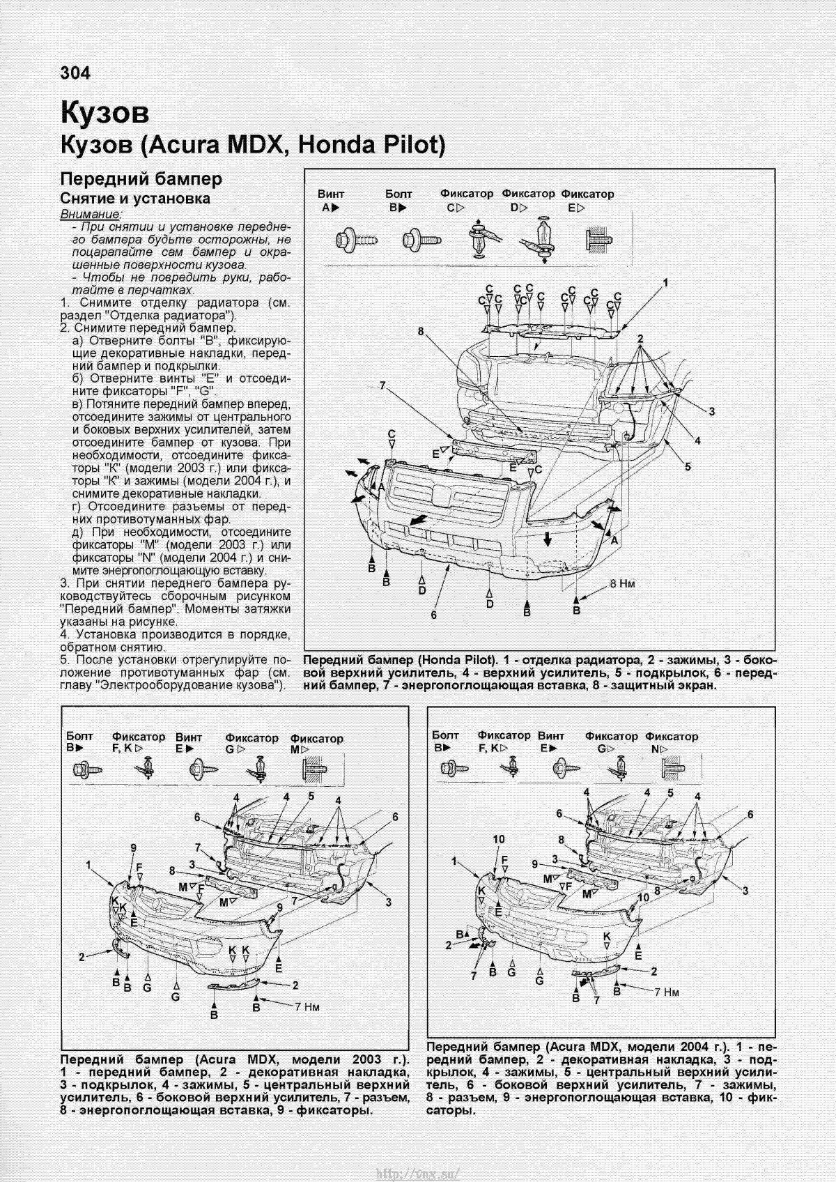 Расположение цилиндров Хонда пилот 2008