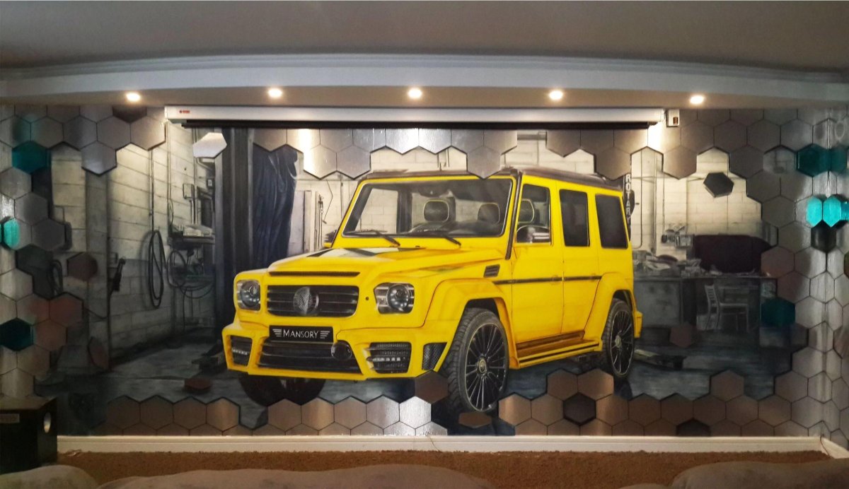 Роспись стен в гараже