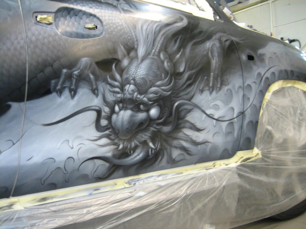 Аэрография на УАЗ Патриот