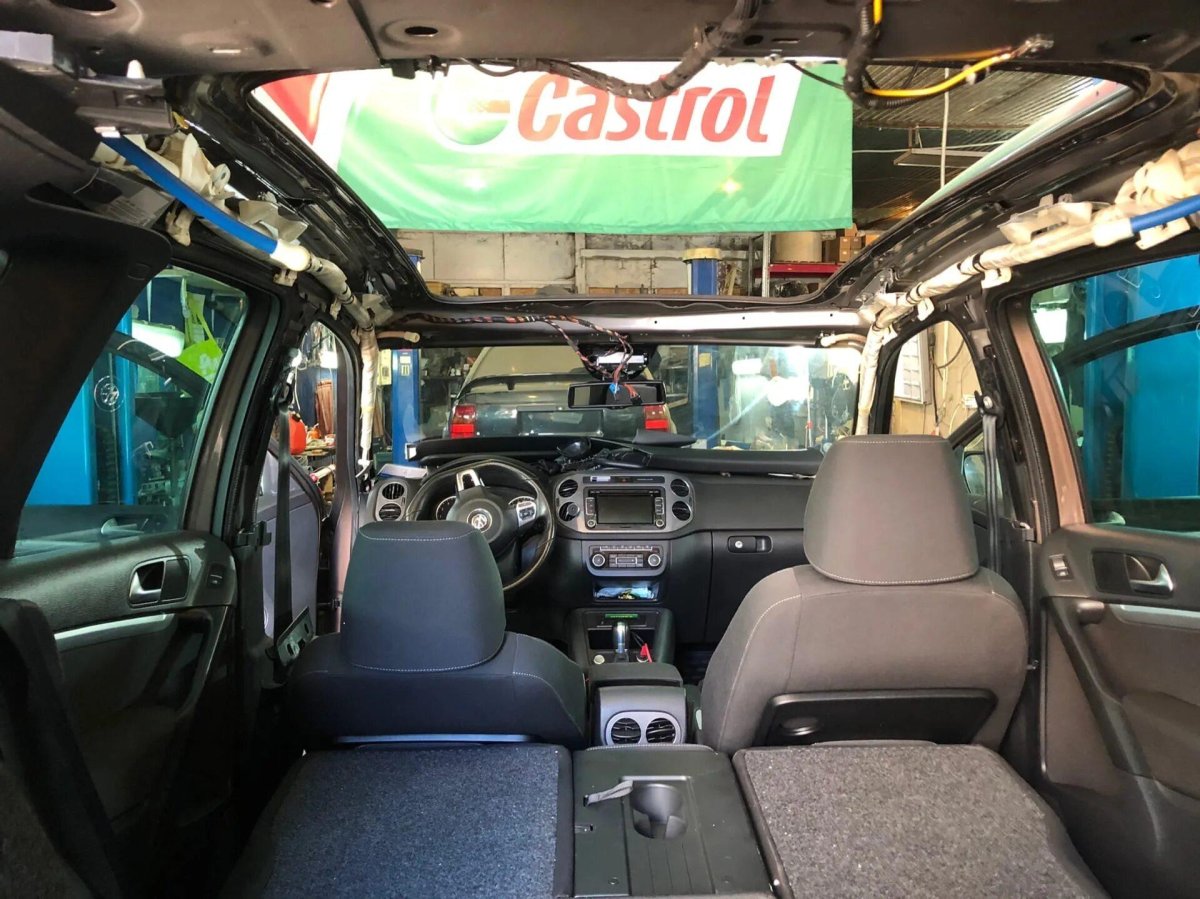 Tiguan 1 панорамная крыша