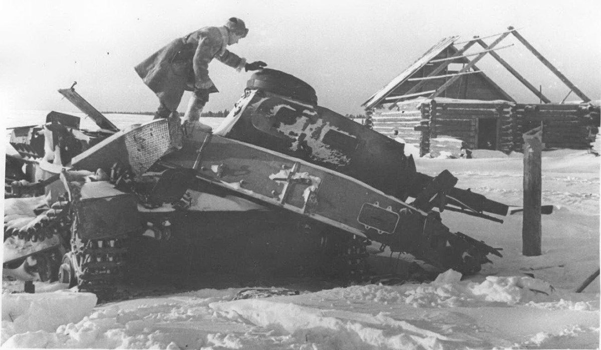 Подбитые немецкие танки под Москвой