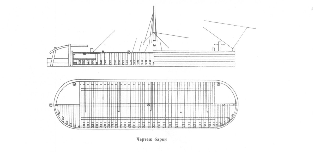 Чертеж Барка Чусовая