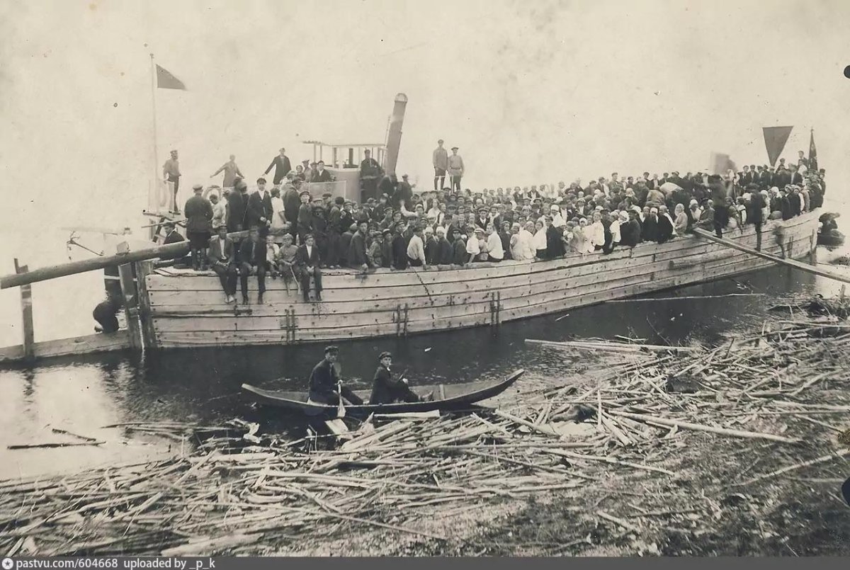 Речная Барка на Волге Чусовой 19 век