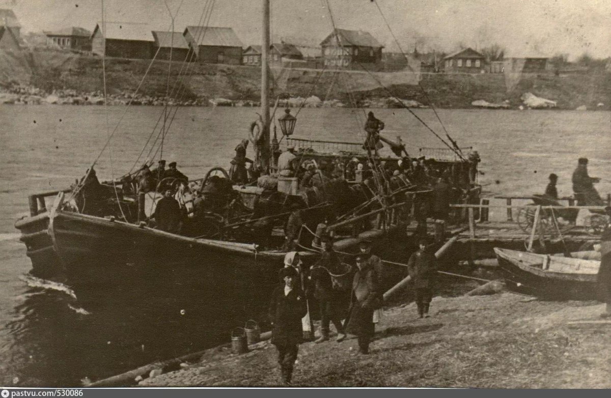 Речная Барка на Волге Чусовой 19 век