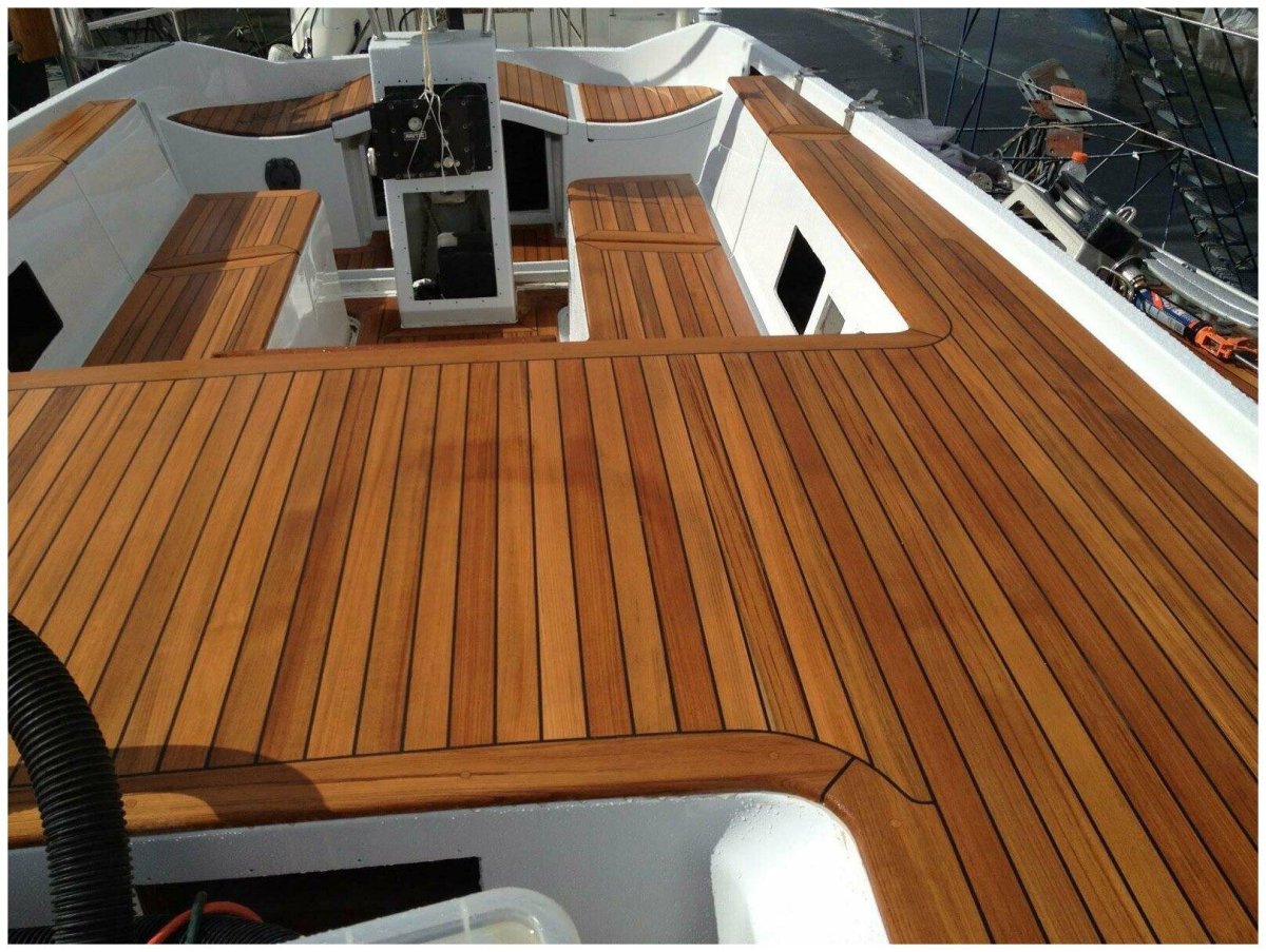 Meridian 341 палуба тик