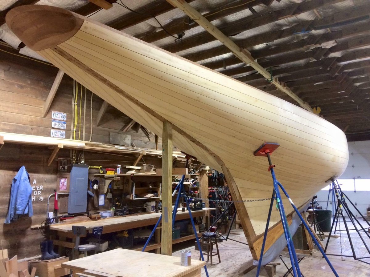 Деревянная яхта