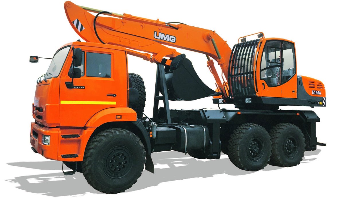 Экскаватор на автомобильном ходу КАМАЗ-43118 e195а