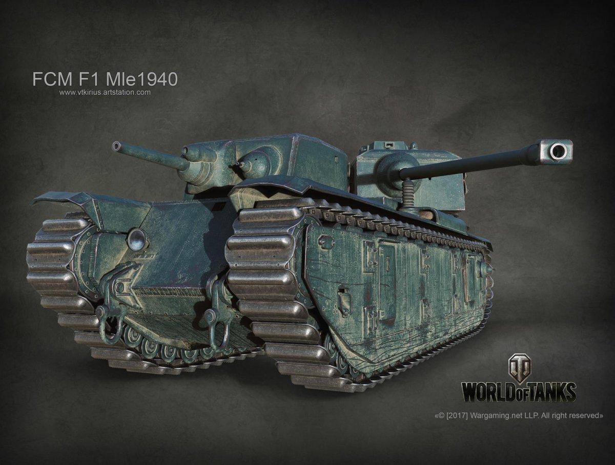 Французский танк фцм ф 1