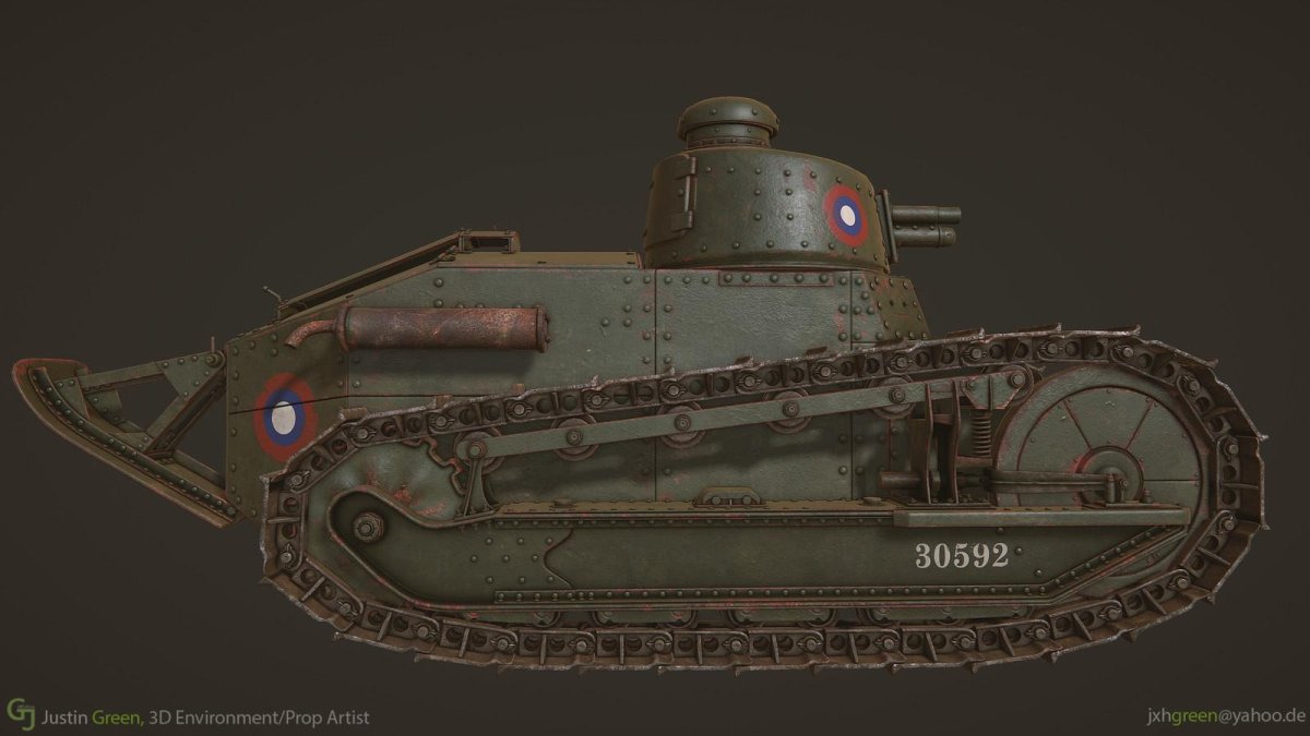 Камуфляж танка Renault ft-17