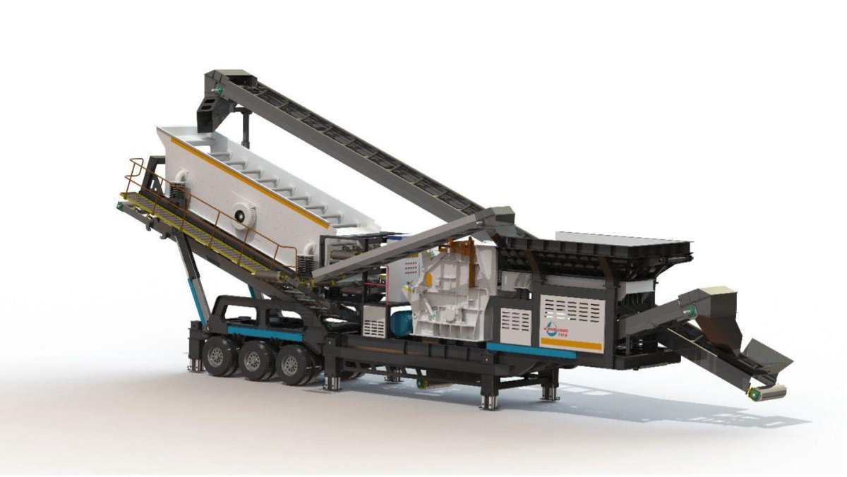 Мобильная комбинированная дробилка