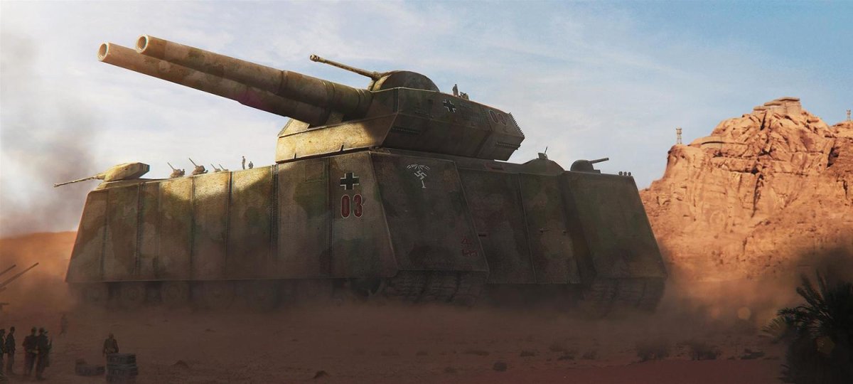 Танк Landkreuzer p1000 Ratte
