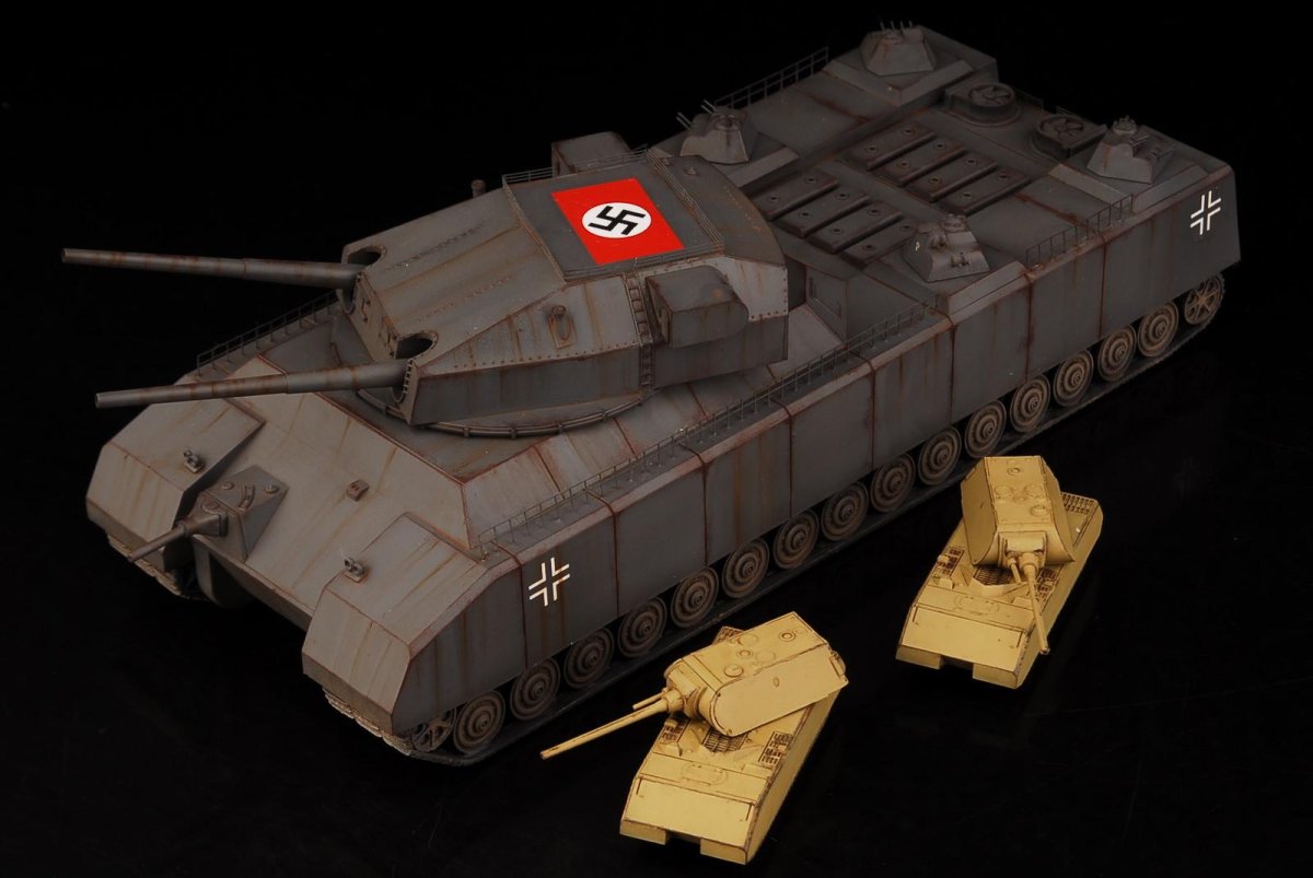 Модель танка Landkreuzer p.1000 Ratte