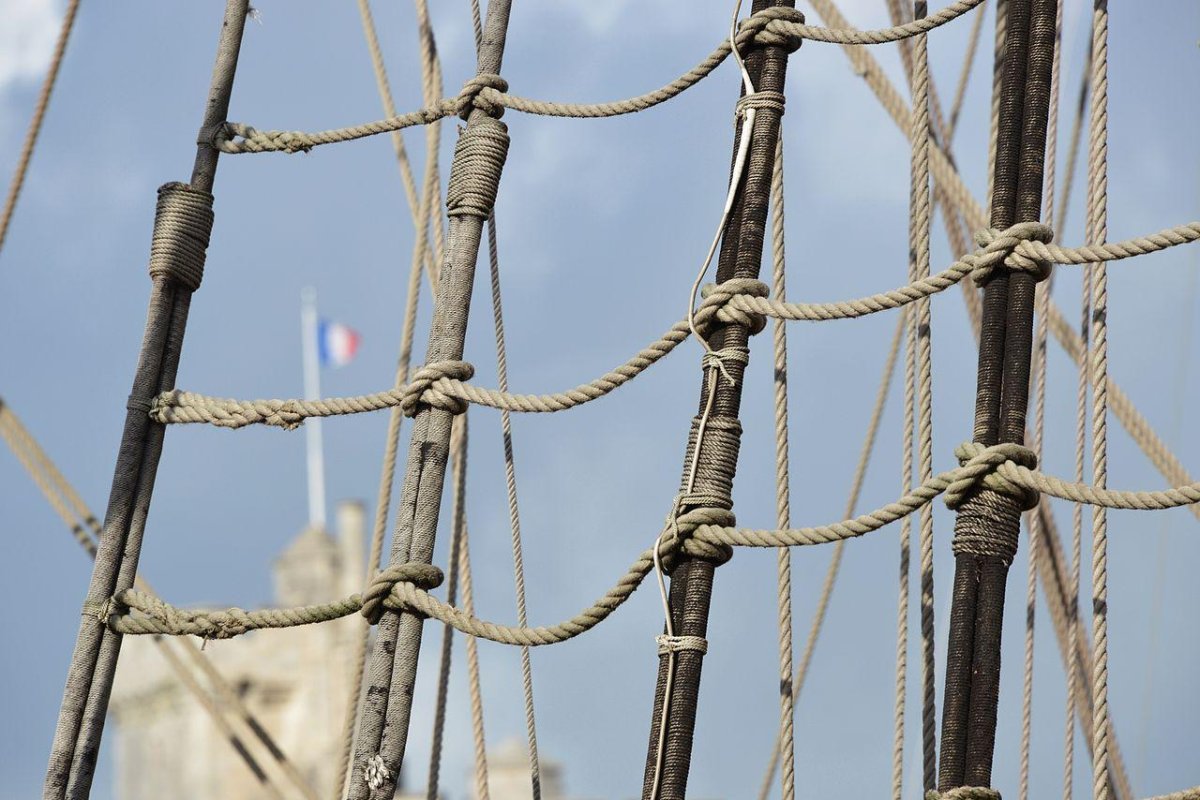 Выбленочный узел ванты