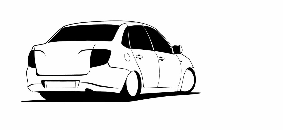 ВАЗ 2170 Приора раскраска