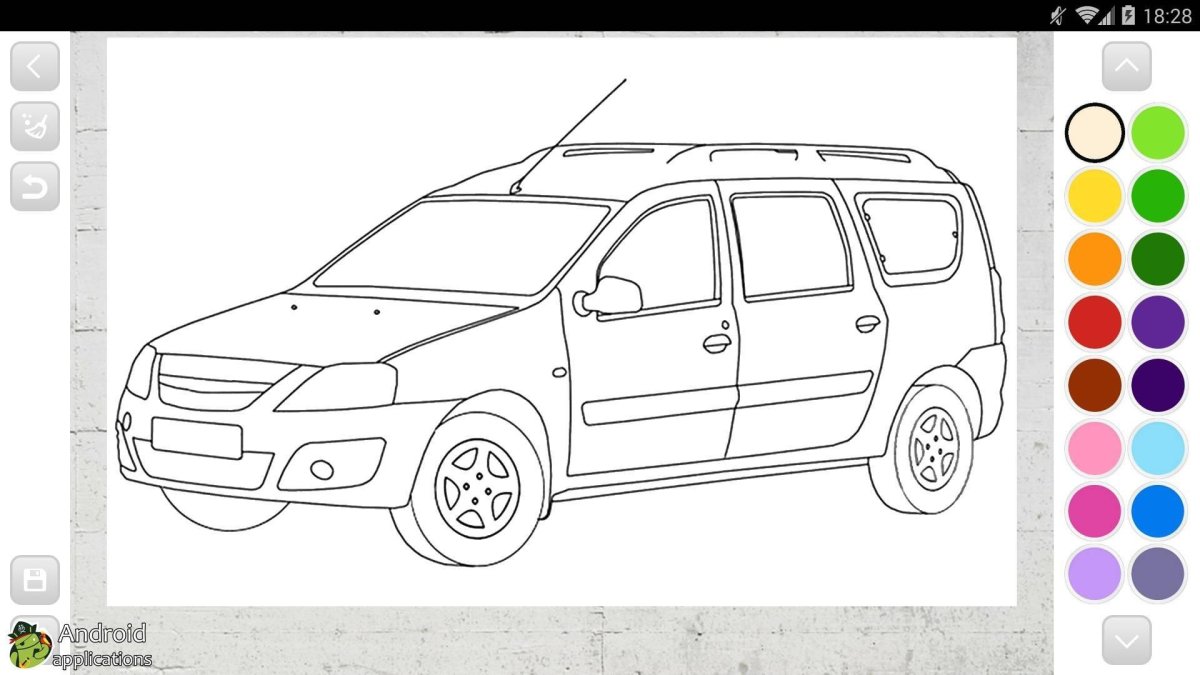 Раскраска машина Лада Ларгус кросс