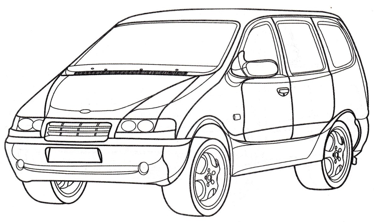 Раскраска ВАЗ 2120