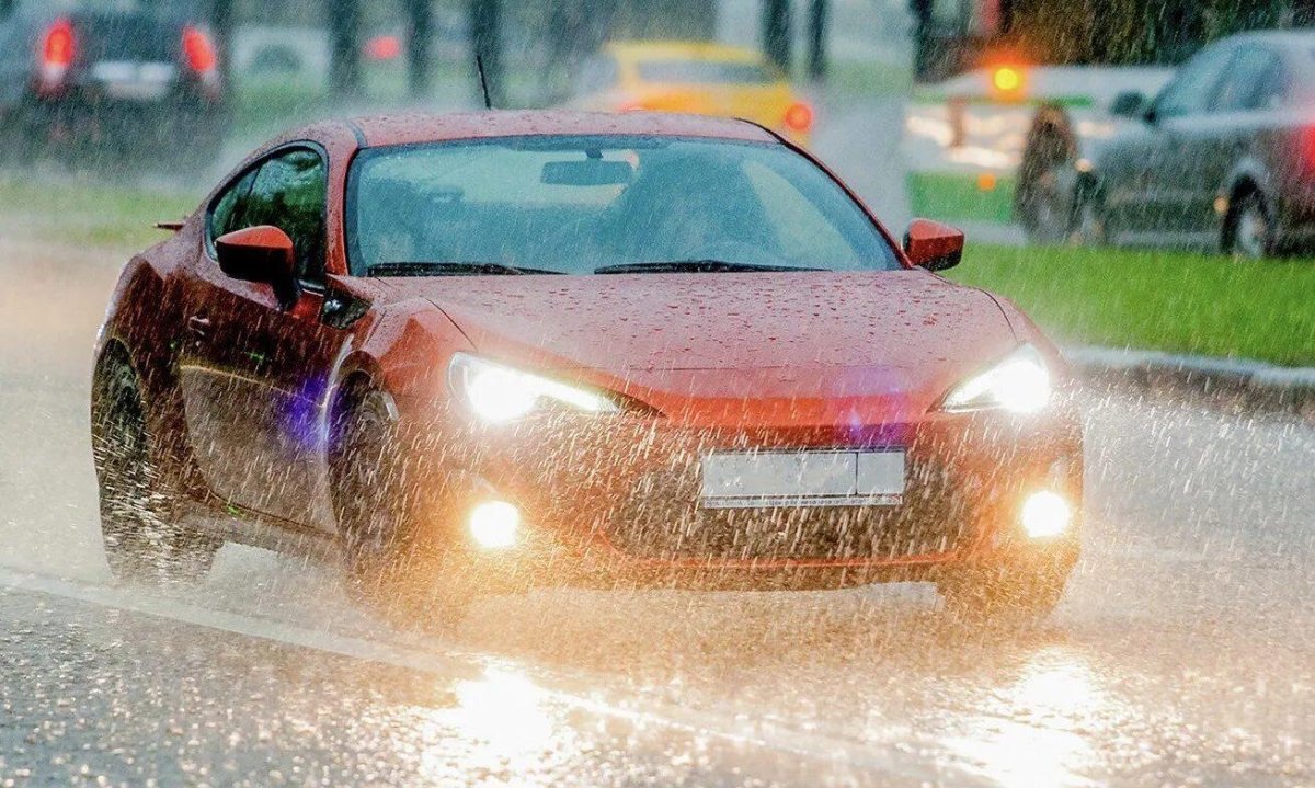 Дождь машина