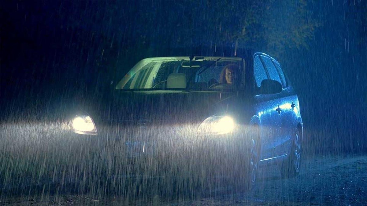 Ливень ночью