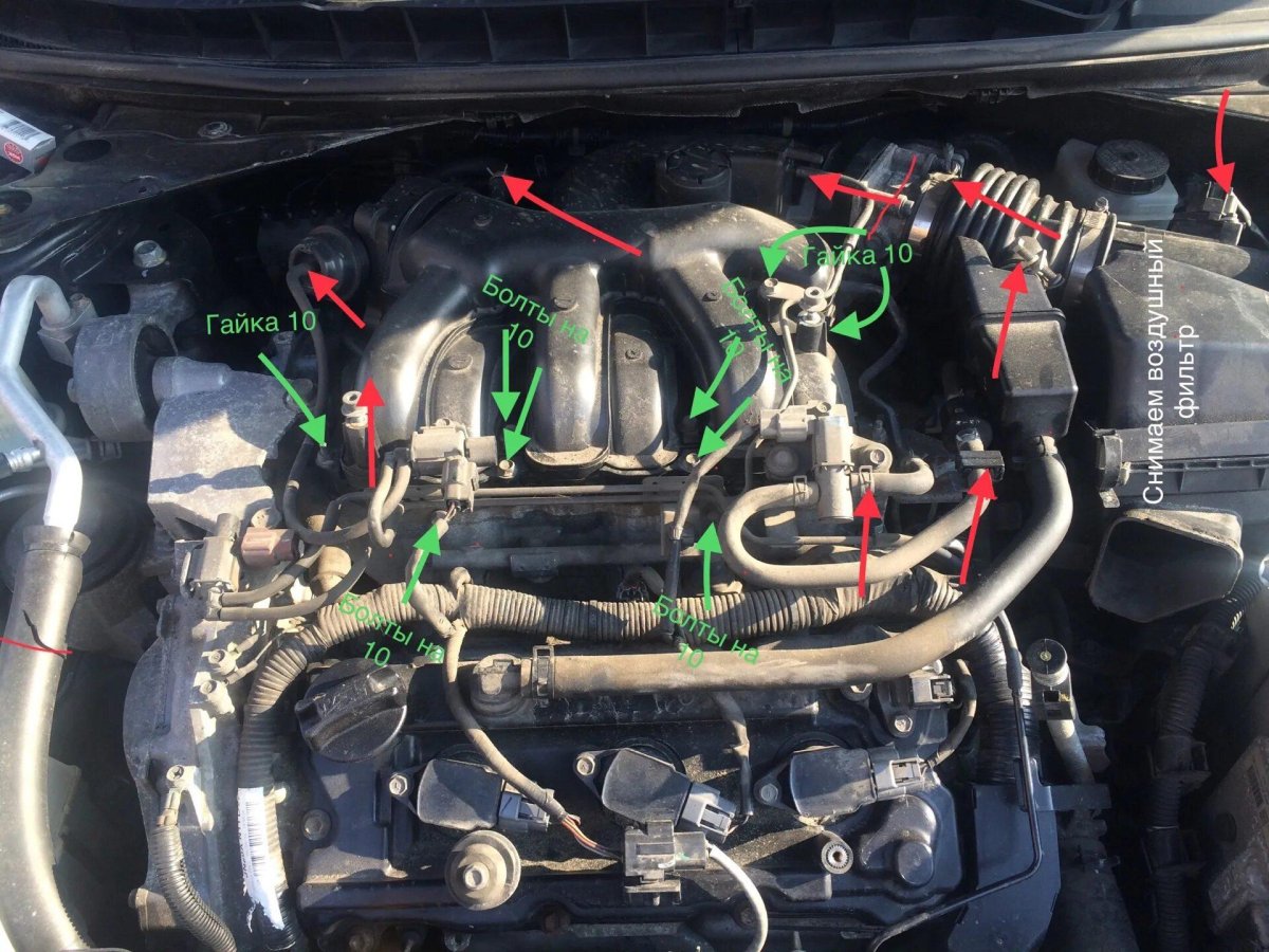 Teana j31 vias шланги