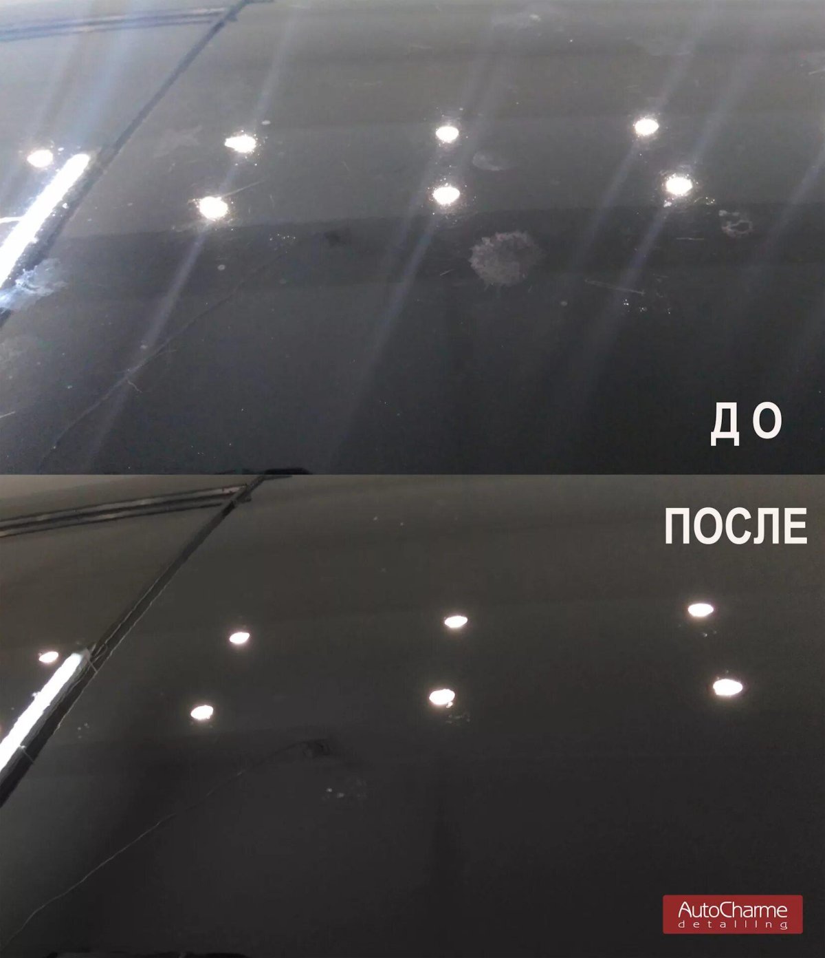 Полировка после птичьего помета