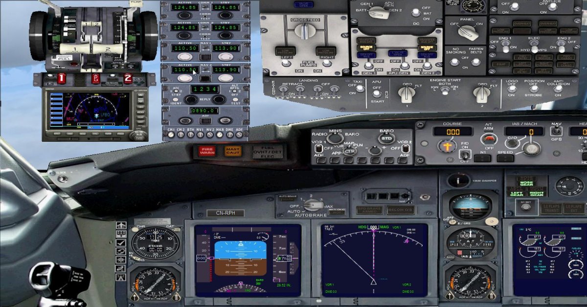 Панель управления Боинг 737