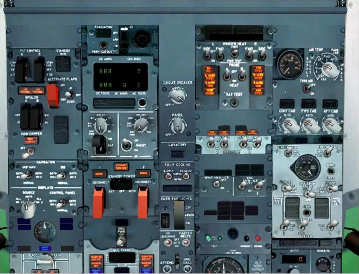 Кабина Боинг 737-800 приборы