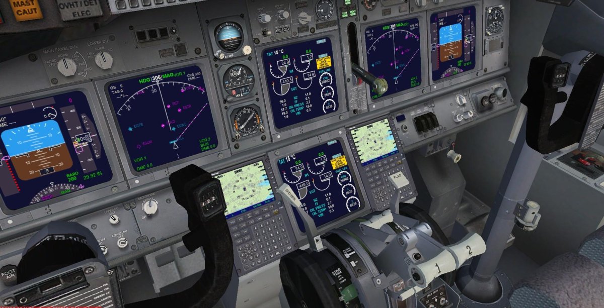 Кабина Боинг 737-800 приборы