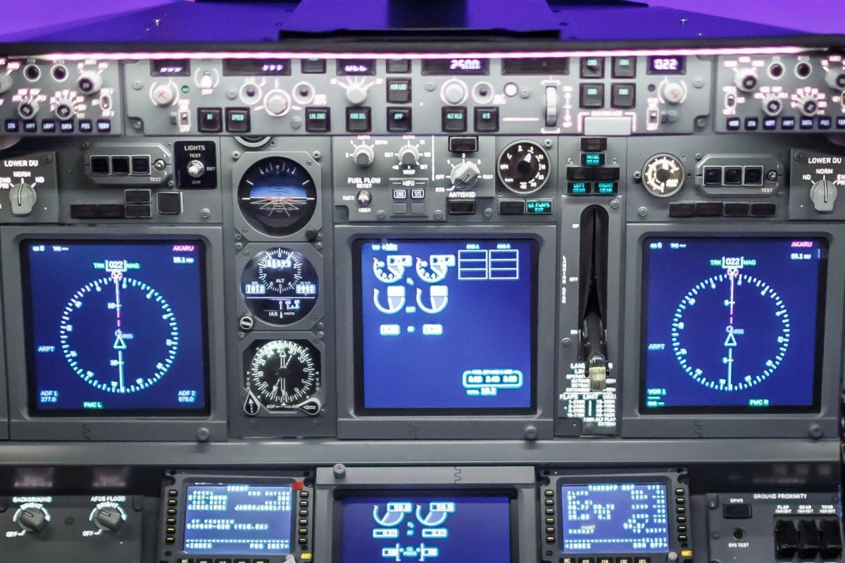 Приборная панель самолета b737