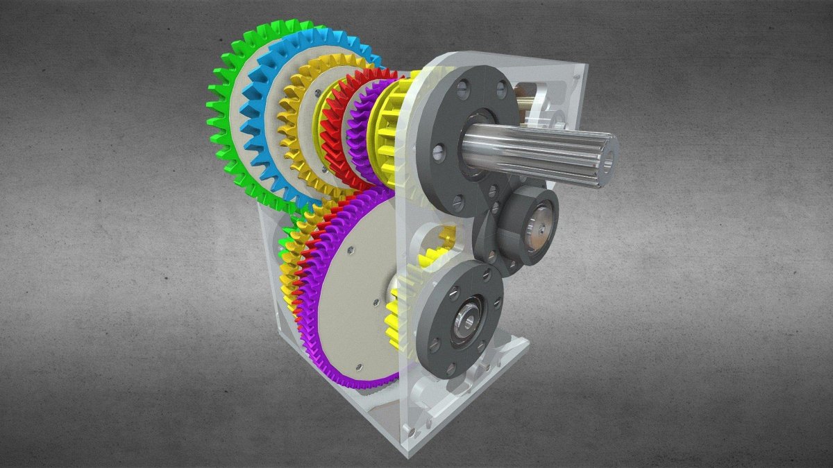 3d model gearbox st90