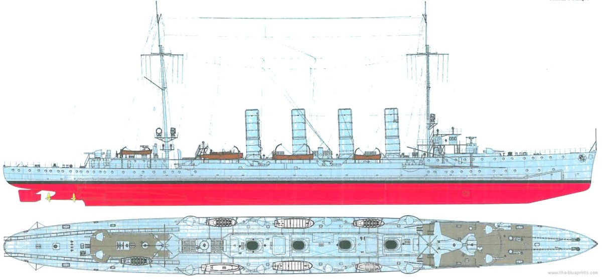 Крейсер Магдебург 1914