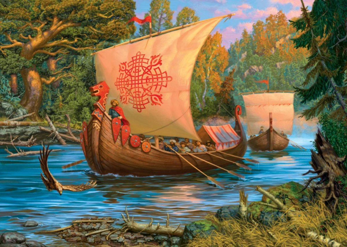 Корабль Ладья древней Руси