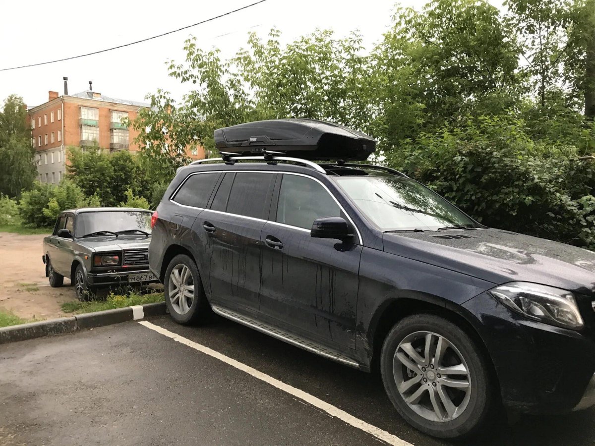 Mercedes gl 2013 бокс Thule Motion XT XL
