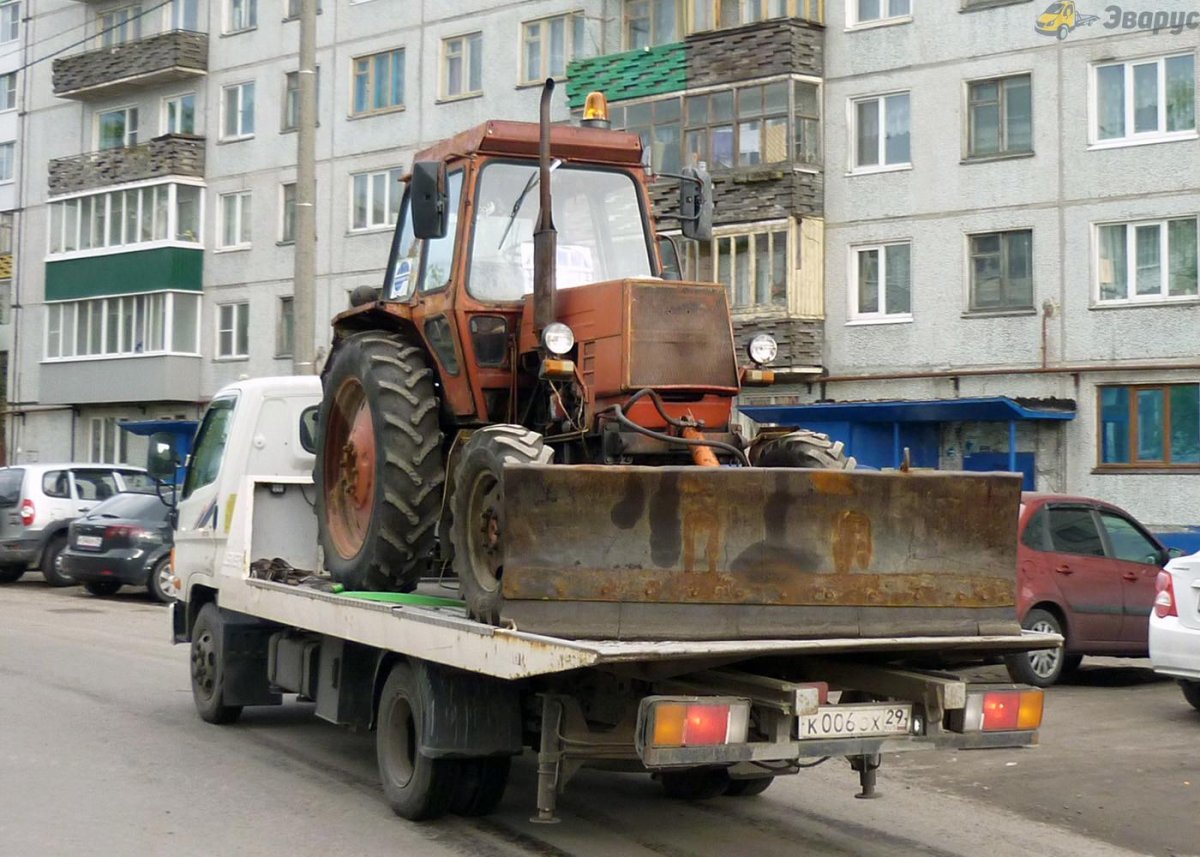 МТЗ 82 на эвакуаторе