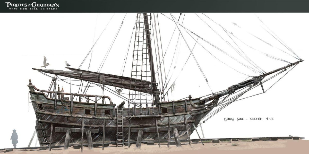 Корабль Салазара из пиратов Карибского моря