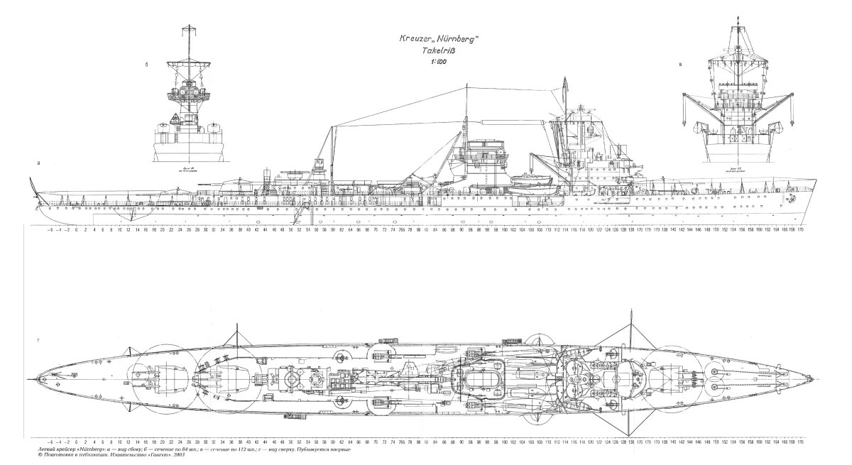 Крейсер Нюрнберг 1929