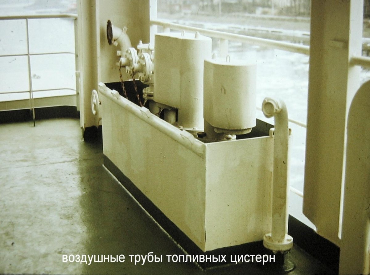 Воздушные трубы на судне