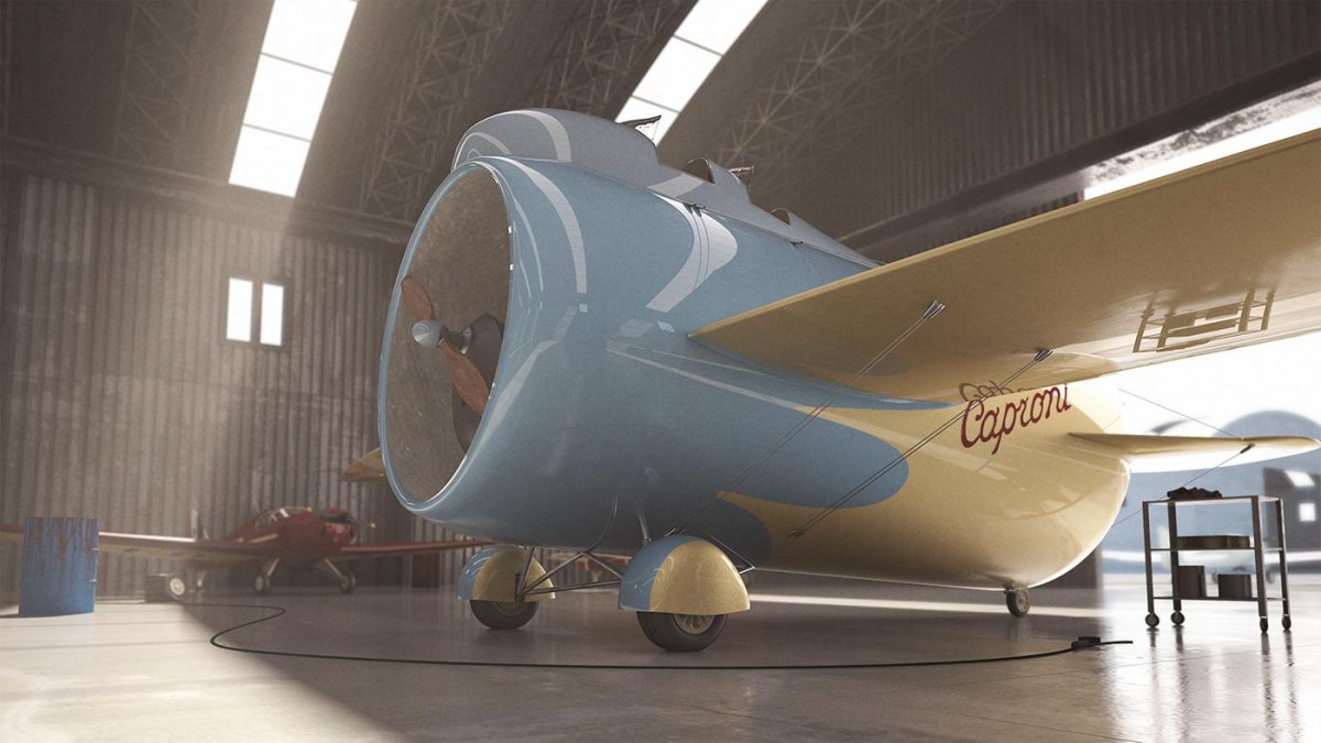 Самолет-бочка Stipa-Caproni