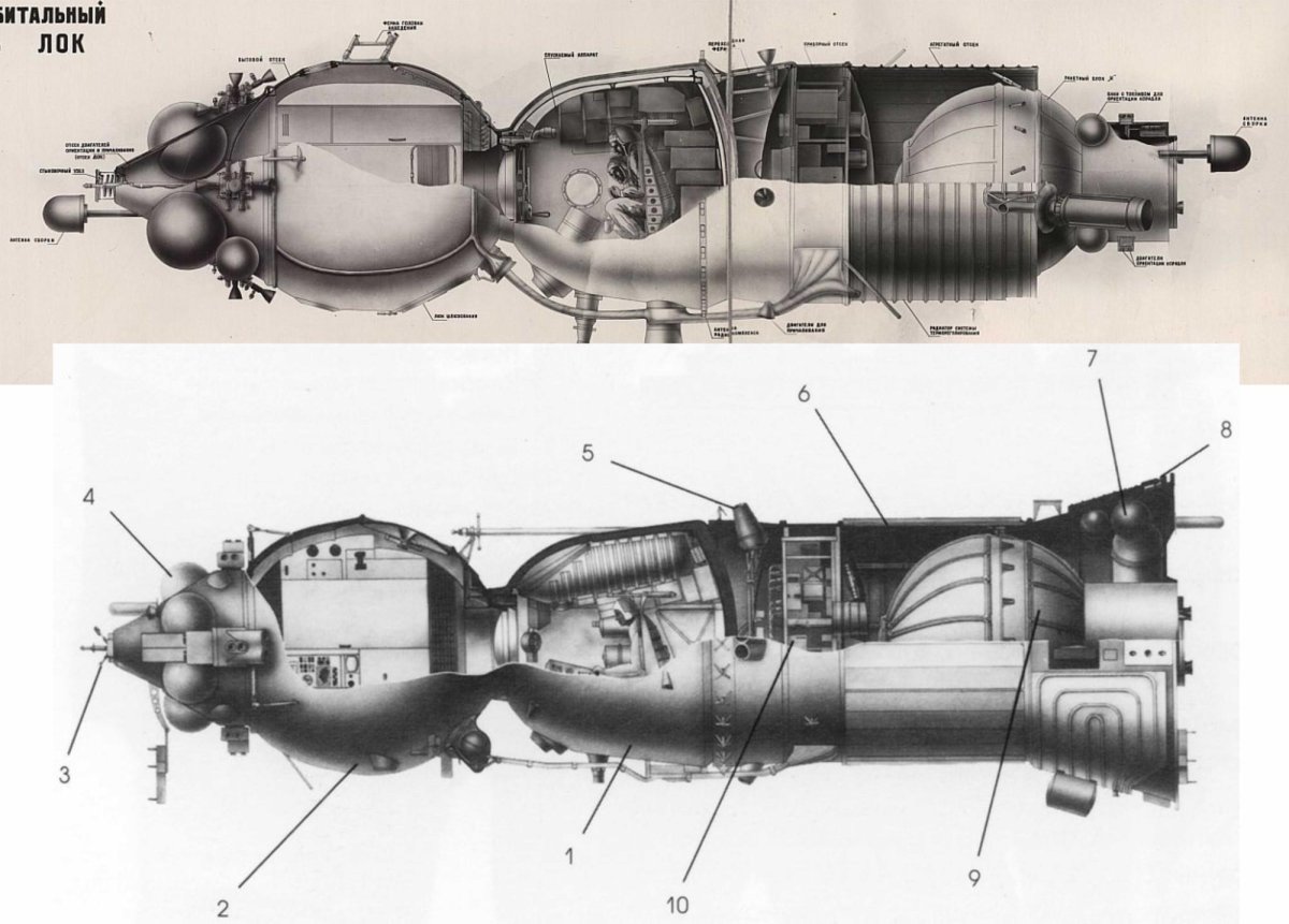 Чертежи корабля Союз 7к лок