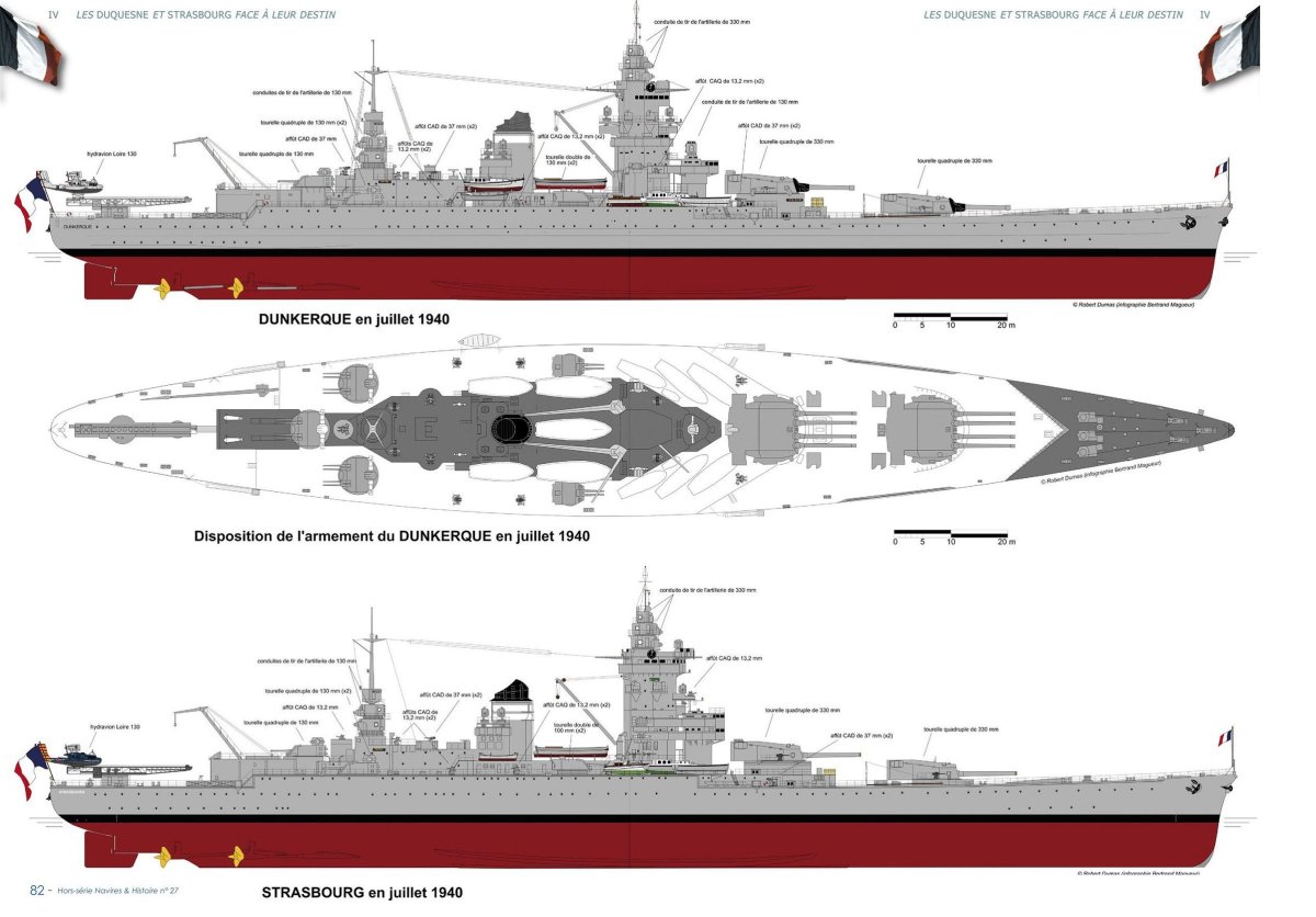 Линкор Дюнкерк чертежи