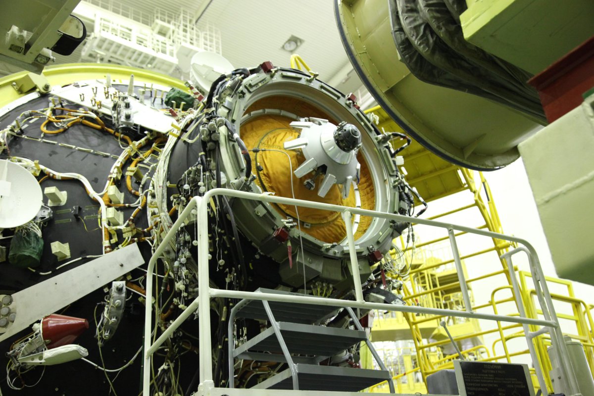 Модуль наука для МКС внутри