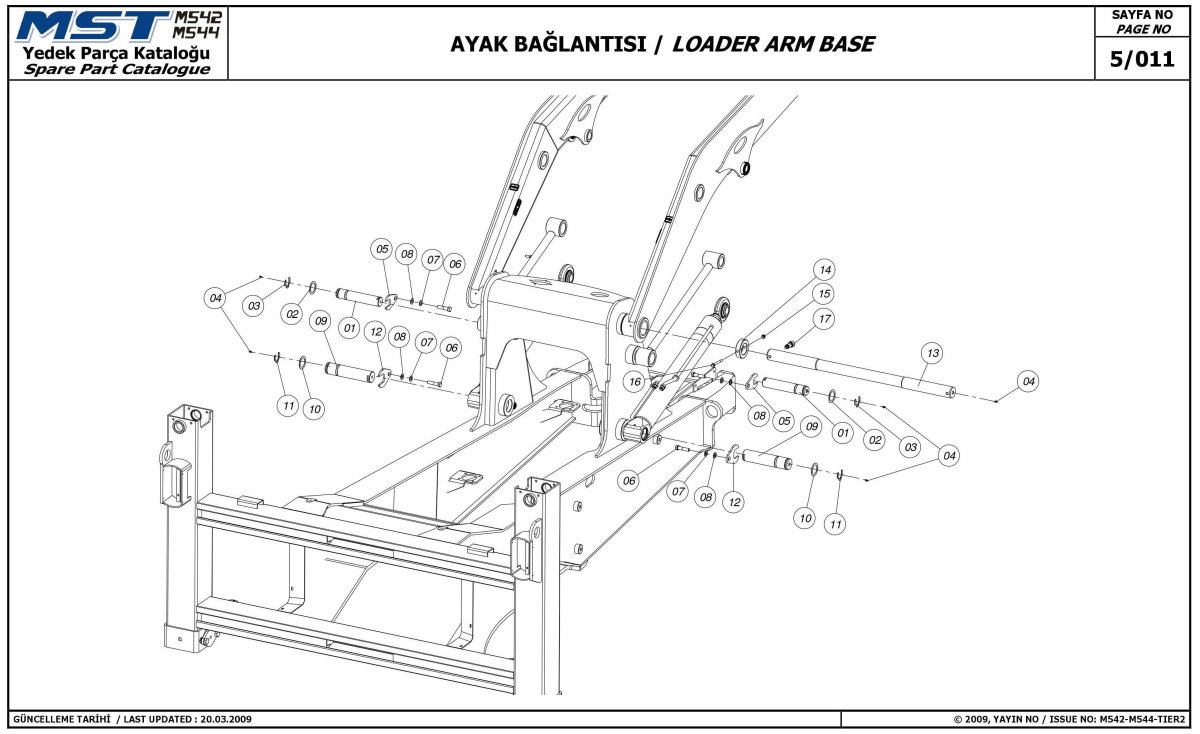 Экскаватор погрузчик МСТ 542 габариты