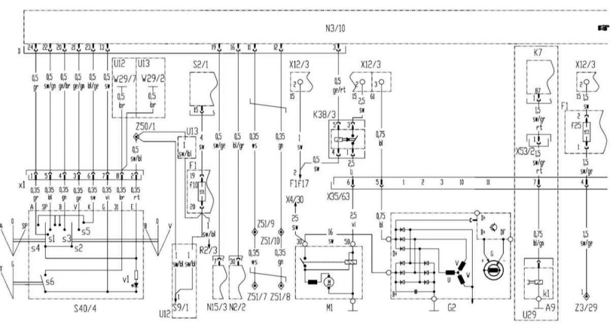 Эл схема Мерседес GLK 220