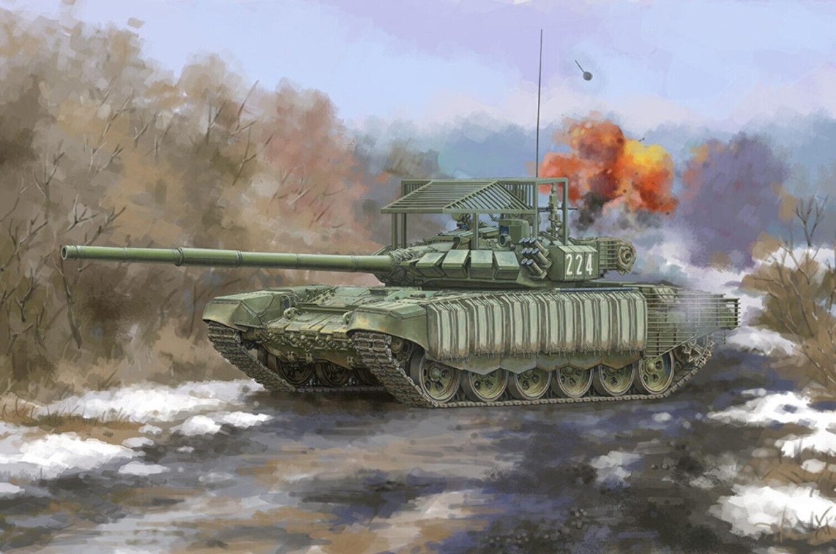 Russian t-72b3 with 4s24 Soft Case era &amp; grating Armour 09610