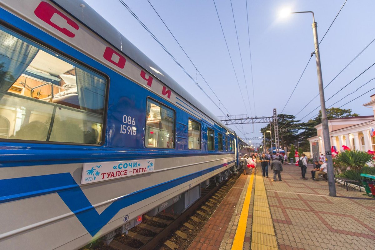 Ретро поезд Адлер Гагра