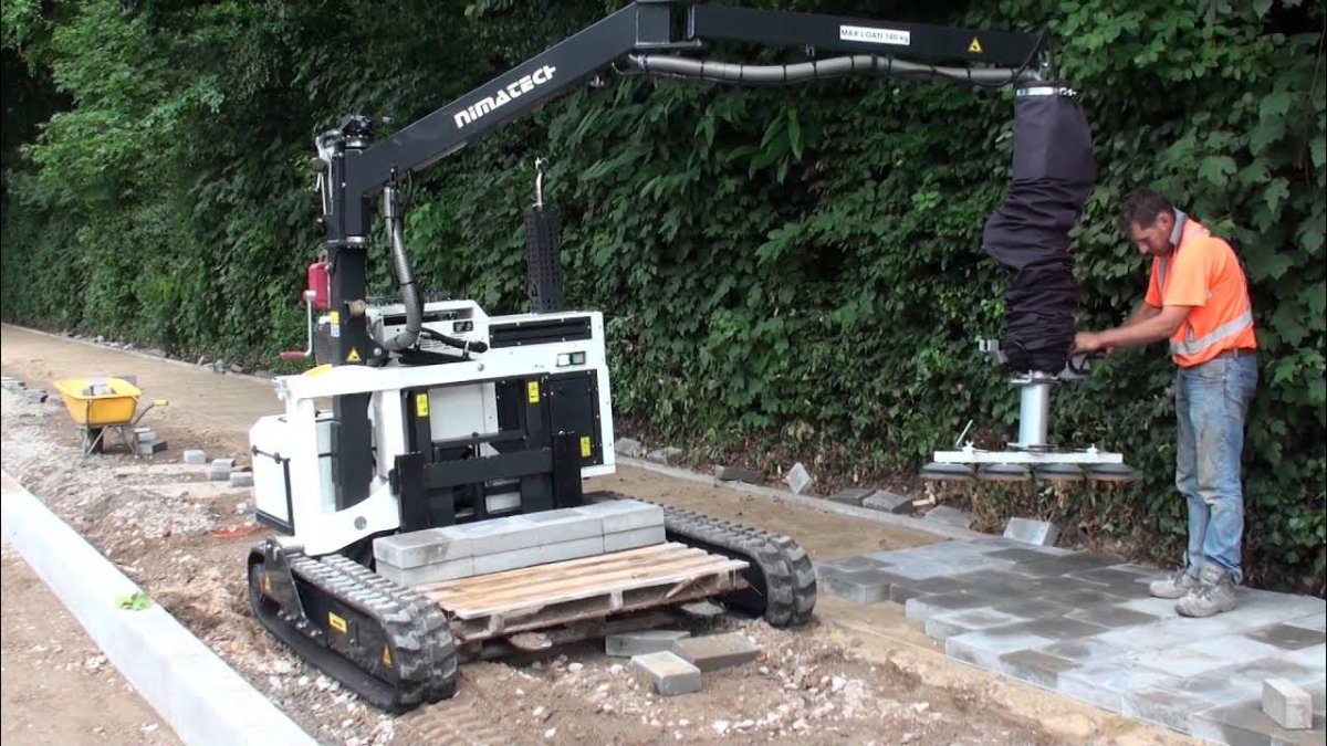 Оборудование для укладки тротуарной плитки