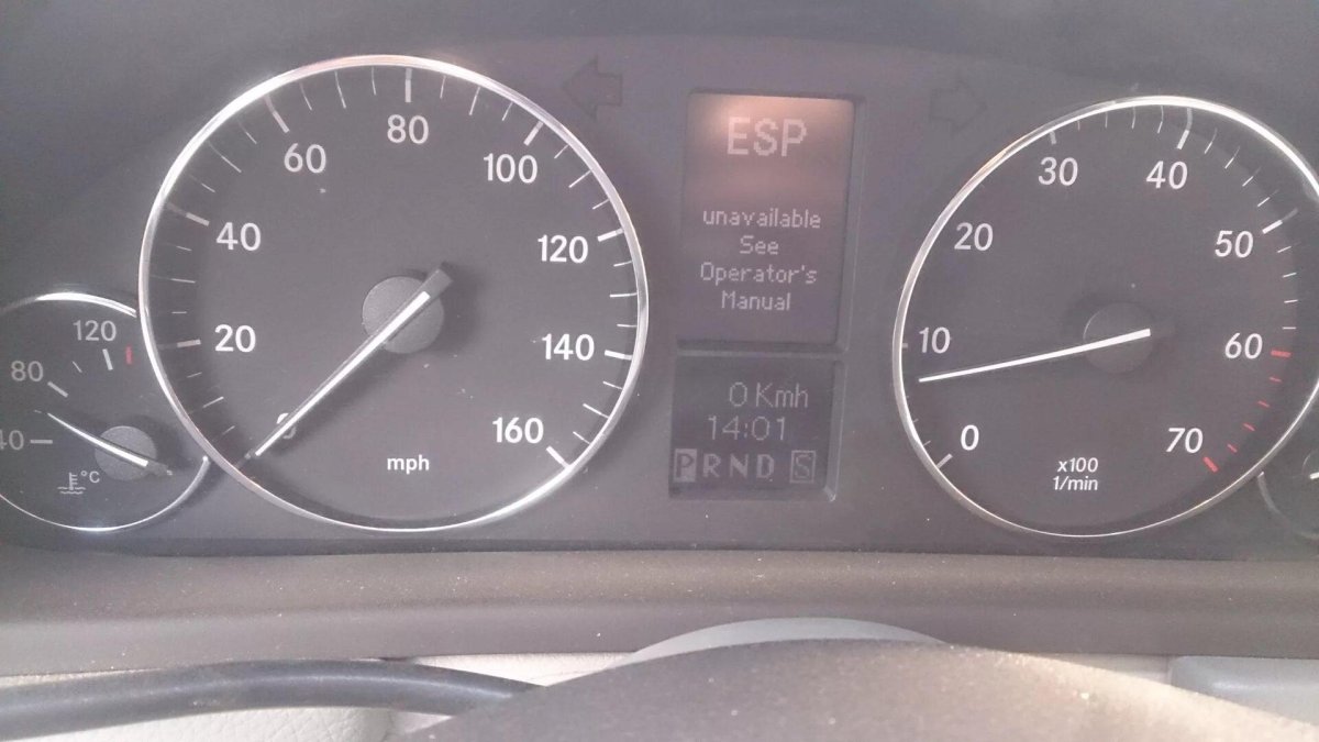 Ошибка ESP Мерседес w203